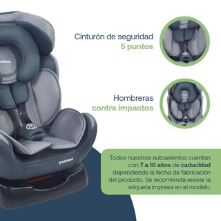 Foto 3 | Autoasiento Bebe Bebesit Orion Portabebe Silla Niños Carro Gris