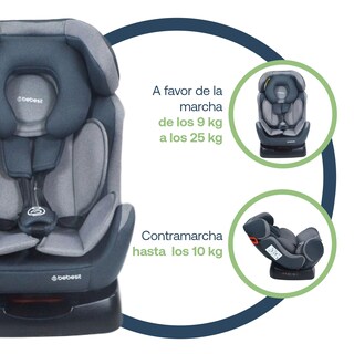 Foto 4 | Autoasiento Bebe Bebesit Orion Portabebe Silla Niños Carro Gris