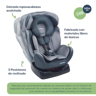 Foto 5 | Autoasiento Bebe Bebesit Orion Portabebe Silla Niños Carro Gris