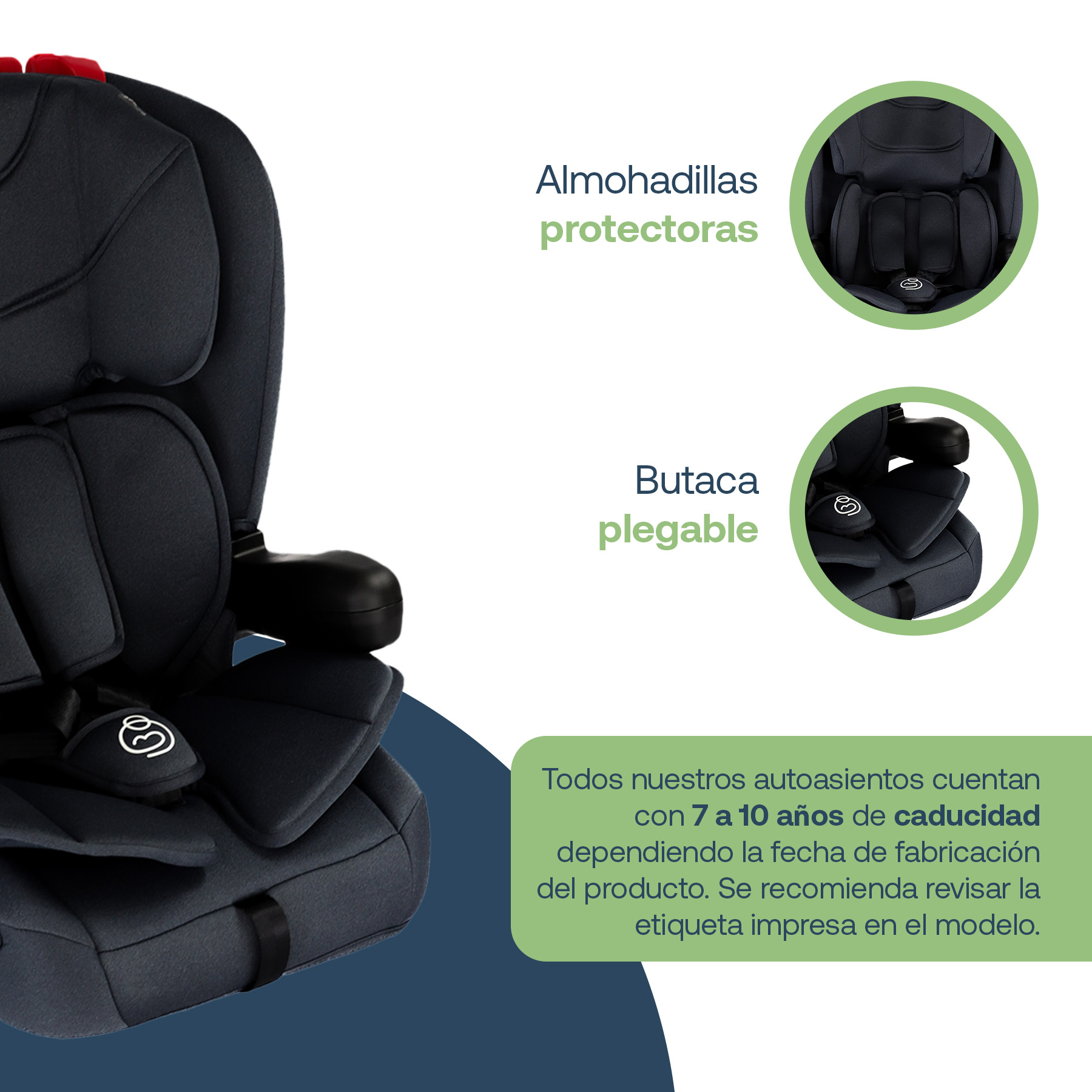 Foto 4 pulgar | Autoasiento Bebe Bebesit Smart Fix Booster Silla Alzador Negro