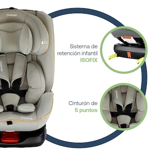Foto 3 | Autoasiento Bebe Bebesit Supra Portabebe Silla Niños Carro Gris