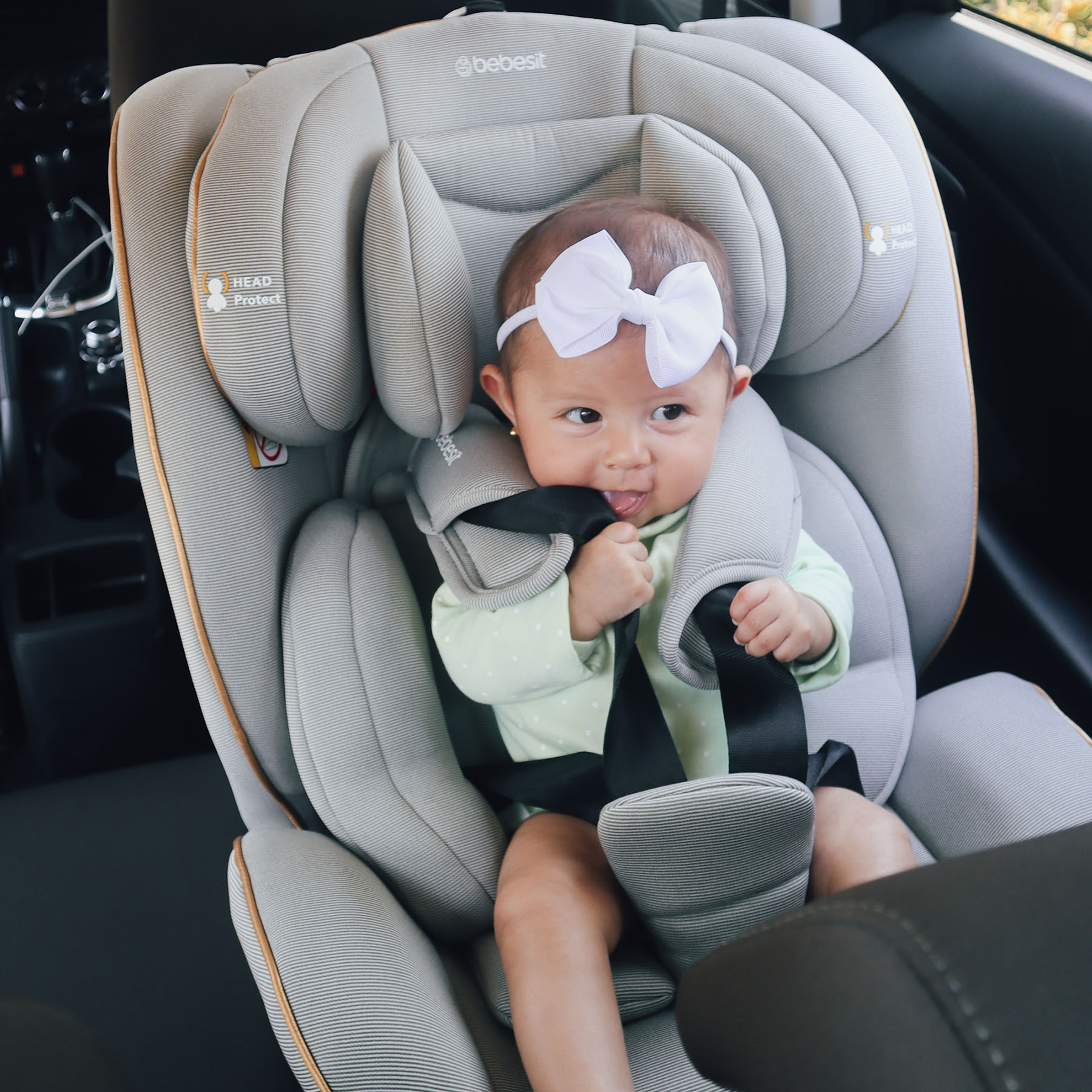 Foto 6 pulgar | Autoasiento Bebe Bebesit Supra Portabebe Silla Niños Carro Gris