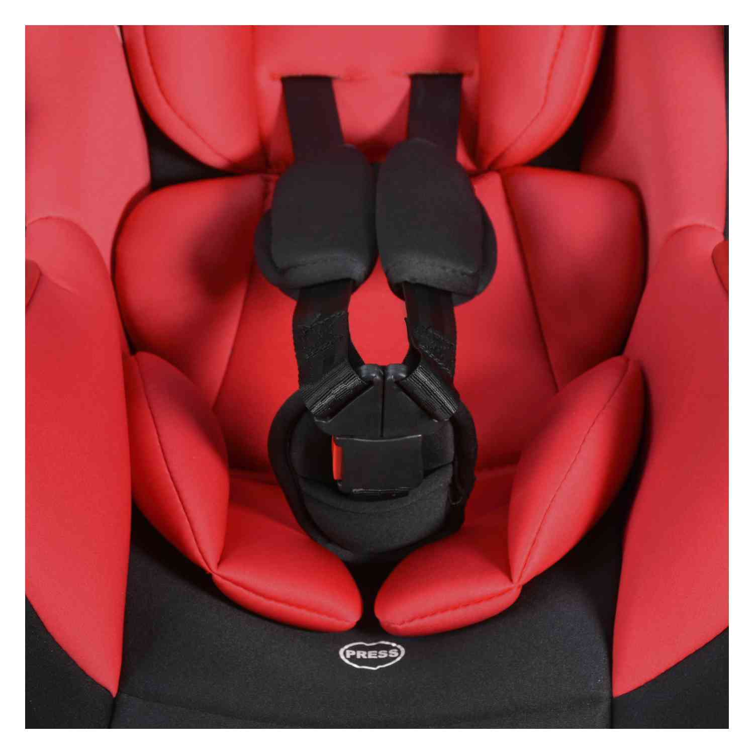 Foto 3 | Asiento Portabebe Mecedora Tipo Moises Ergonomico Para Auto Rojo