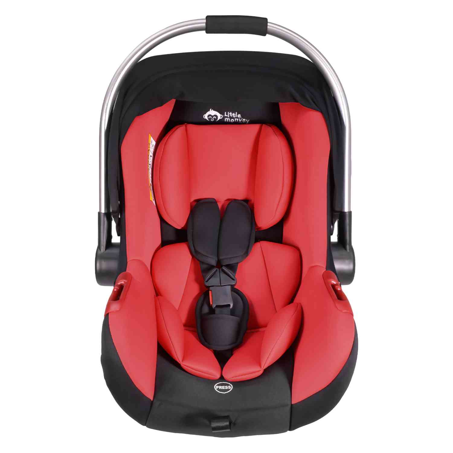 Foto 4 | Asiento Portabebe Mecedora Tipo Moises Ergonomico Para Auto Rojo
