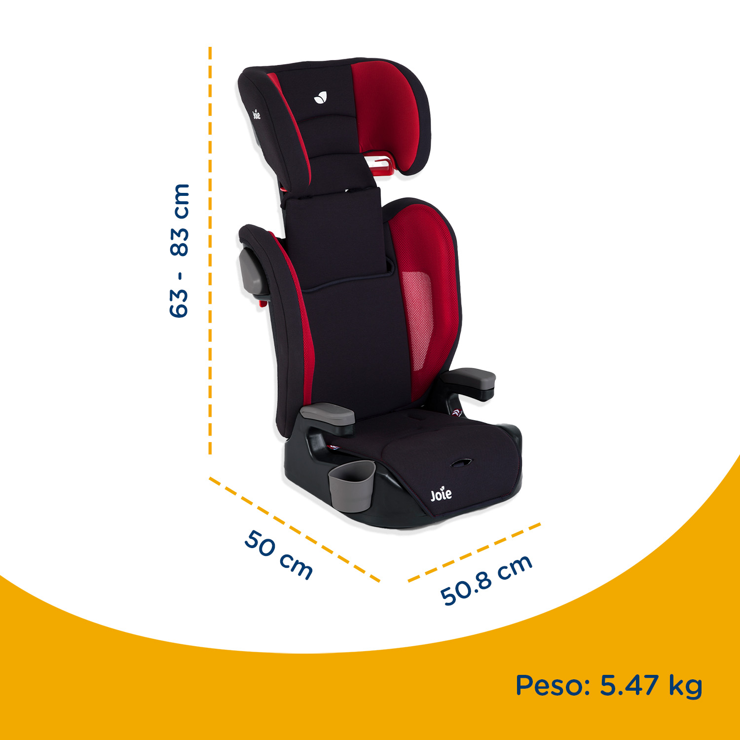 Foto 6 pulgar | Autoasiento Joie Rojo para Bebé