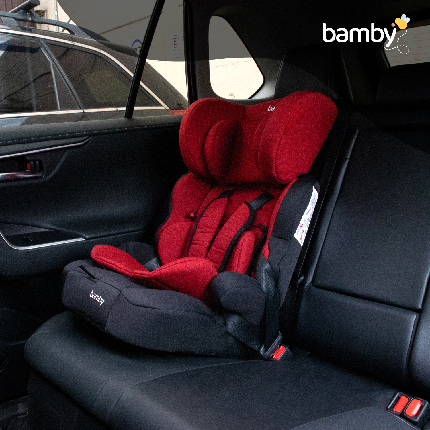 Foto 3 | Autoasiento Bamby Rojo 9 Meses a 11 Años