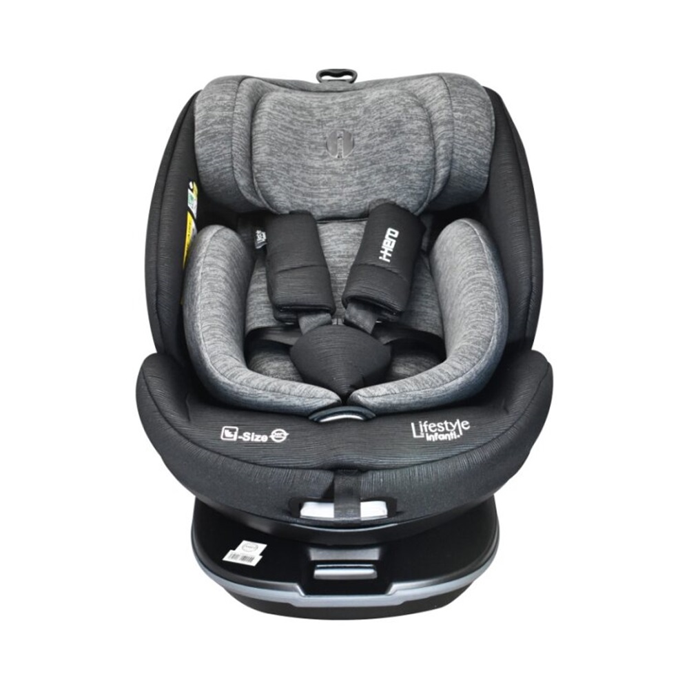 Foto 2 pulgar | Autoasiento Lisfetyle by Infanti I-Hero I-Size Negro con Gris