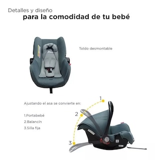 Foto 3 | Portabebe Autoasiento D Bebe Mai Travel 3 En 1