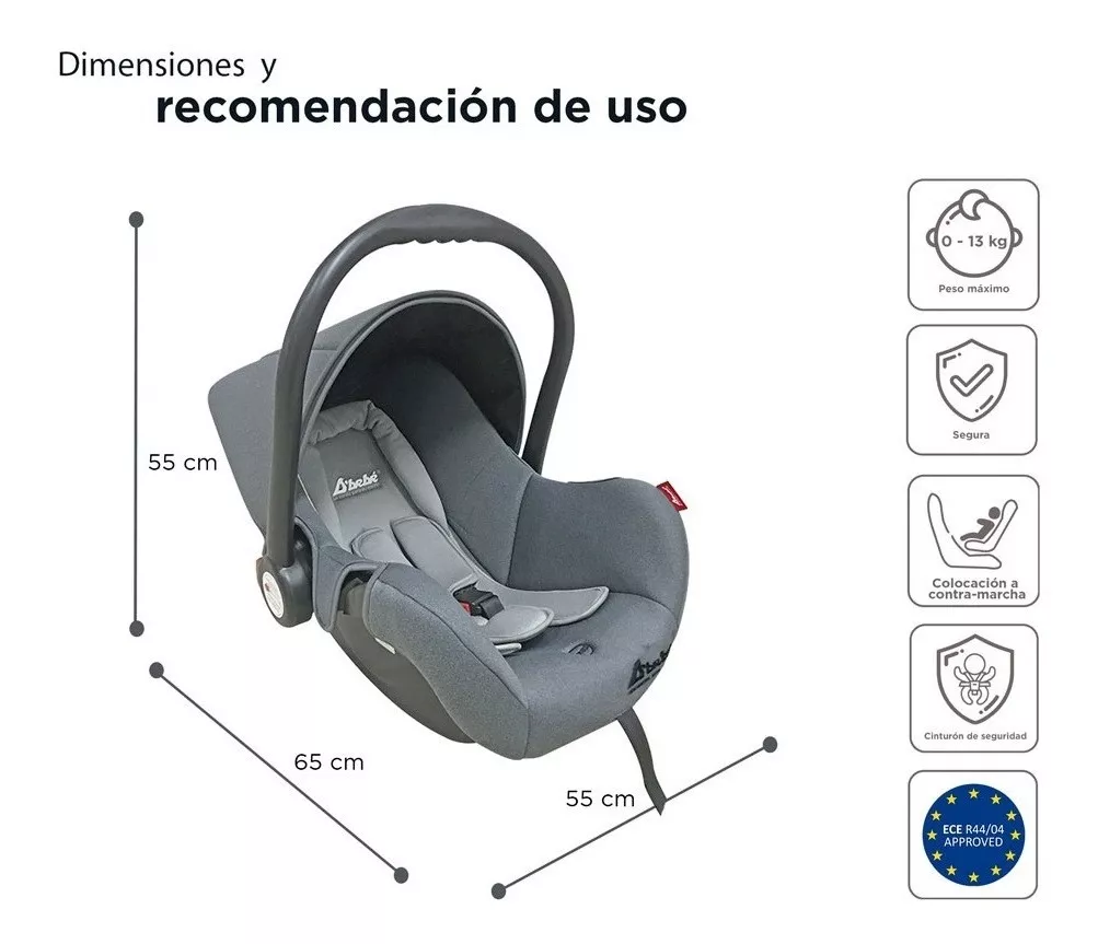 Foto 6 pulgar | Portabebe Autoasiento D Bebe Mai Travel 3 En 1