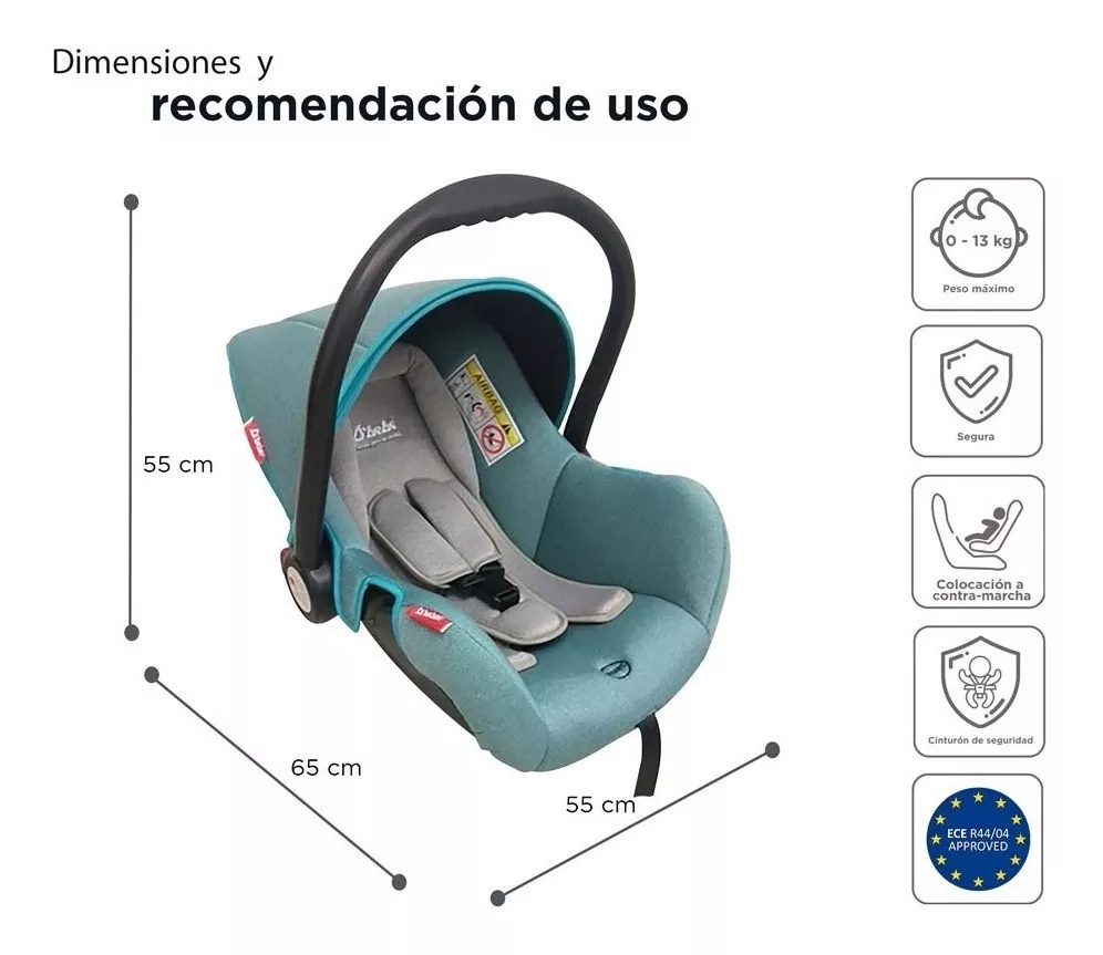 Foto 6 pulgar | Portabebe Autoasiento D Bebe Mai Travel 3 En 1