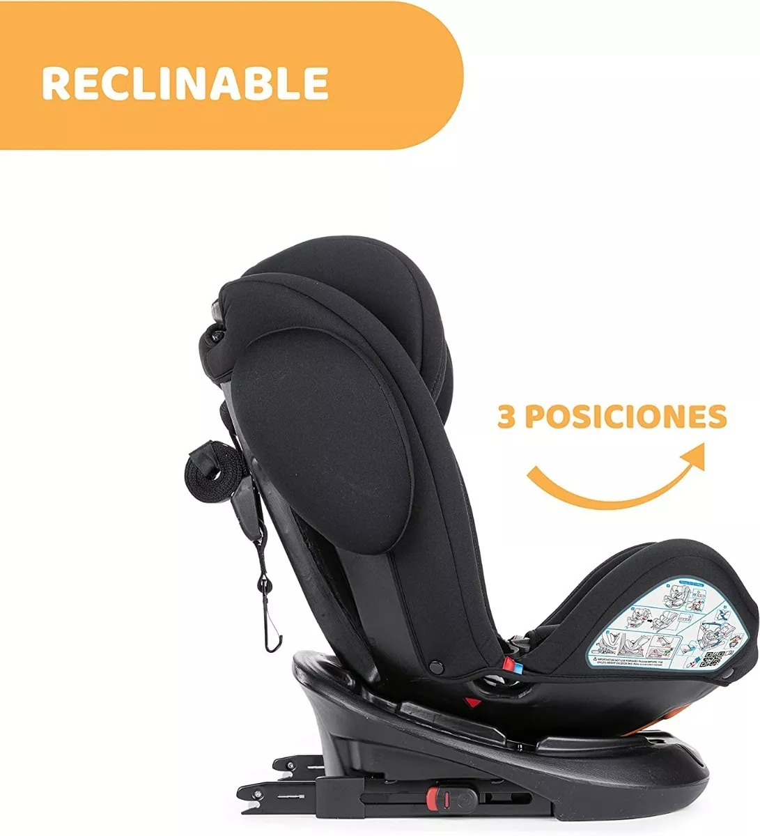 Foto 3 pulgar | Autosiento Para Bebé Chicco Unico Plus Asiento De Seguridad