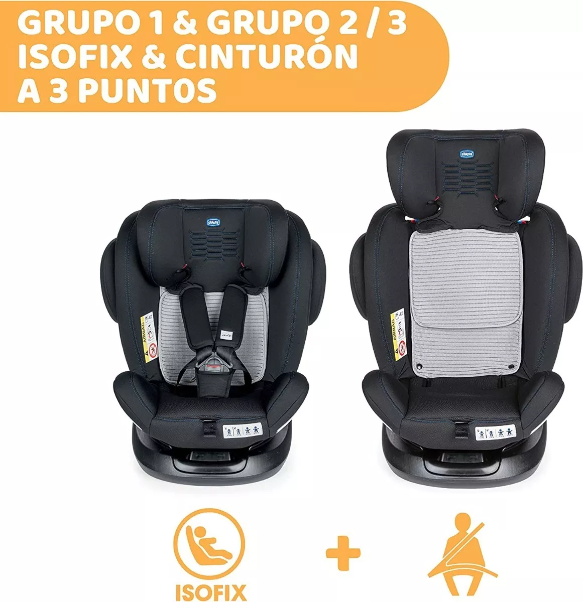 Foto 5 pulgar | Autosiento Para Bebé Chicco Unico Plus Asiento De Seguridad