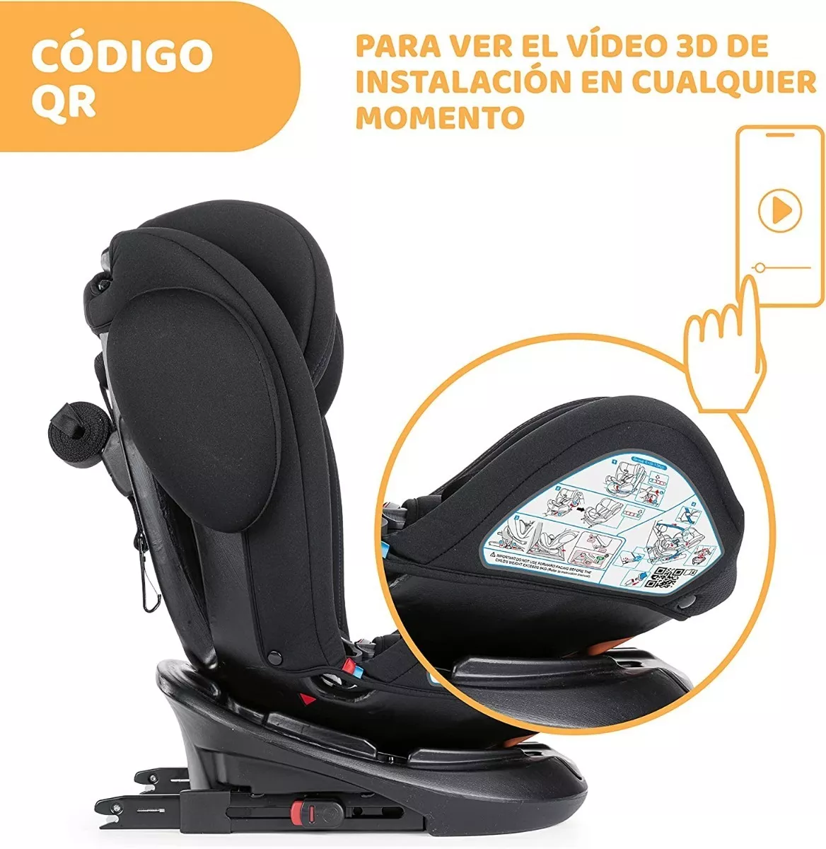 Foto 7 pulgar | Autosiento Para Bebé Chicco Unico Plus Asiento De Seguridad