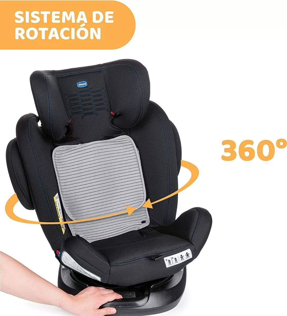 Foto 9 pulgar | Autosiento Para Bebé Chicco Unico Plus Asiento De Seguridad