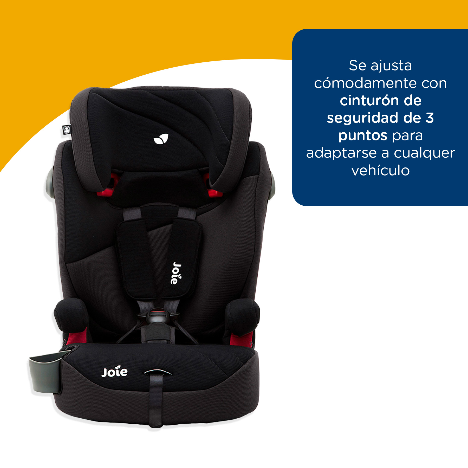 Foto 9 pulgar | Autoasiento Para Bebé Auto Joie Elevate Práctico Portátil