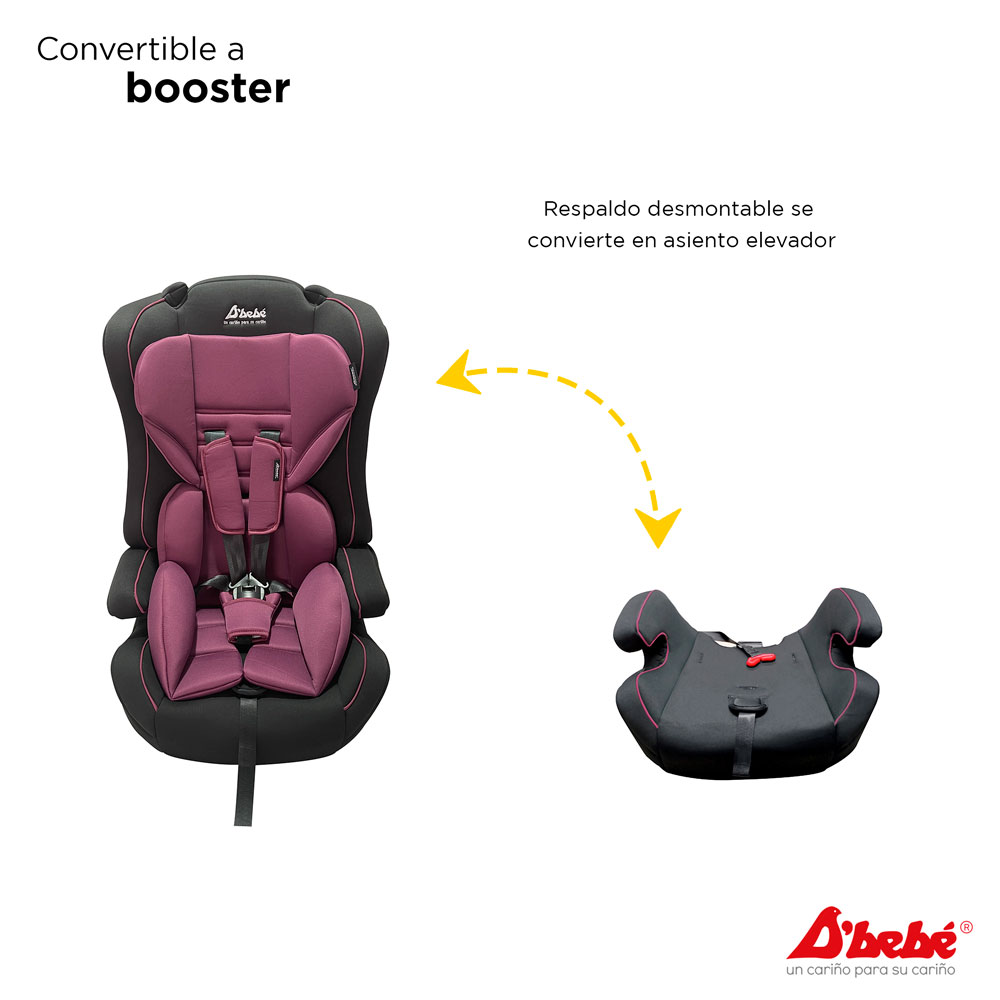 Foto 5 pulgar | Autoasiento D'bebé Maxi Rosa