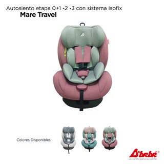 Foto 5 | Autoasiento con Isofix D'bebé Mare Travel Rosa