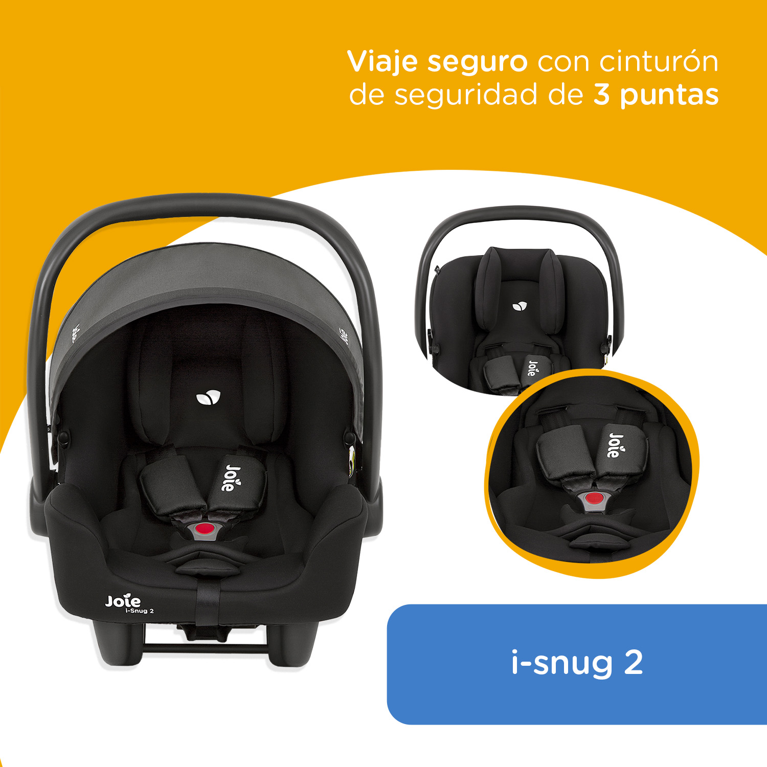 Foto 3 pulgar | Autoasiento Joie Isnug 2 Coal Práctico Portátil para Bebé