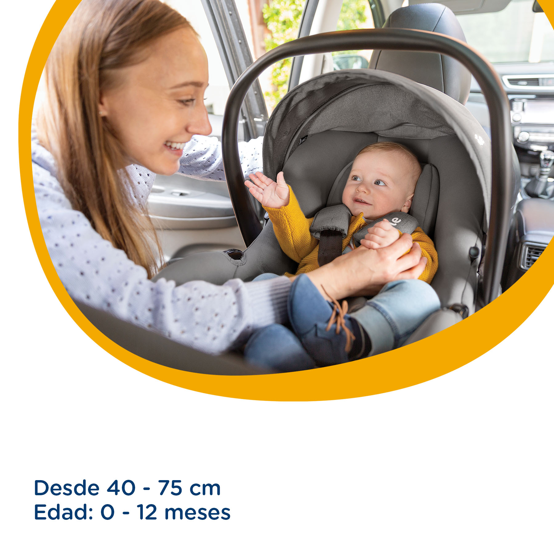 Foto 4 pulgar | Autoasiento Joie Isnug 2 Coal Práctico Portátil para Bebé