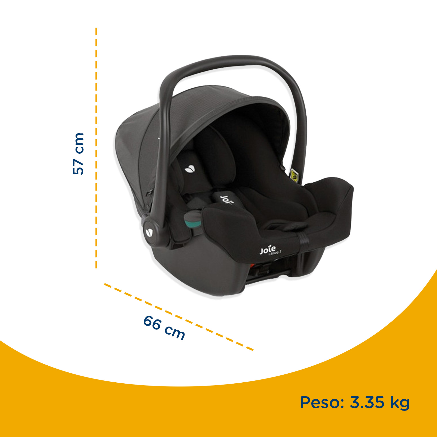 Foto 8 pulgar | Autoasiento Joie Isnug 2 Coal Práctico Portátil para Bebé