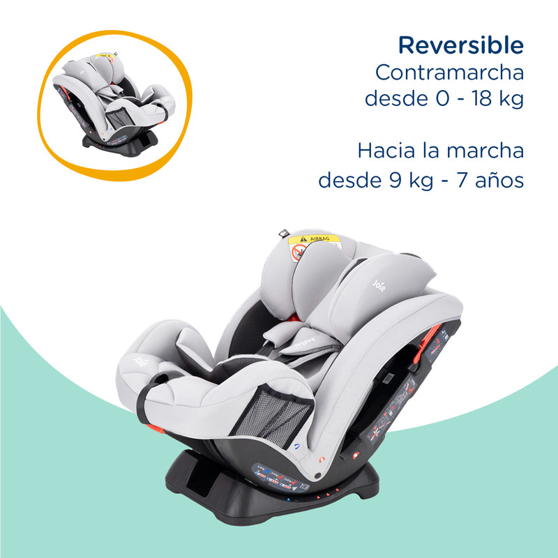 Foto 7 pulgar | Autoasiento Bebe Joie Stages Silla Expandible Carro 3 En 1 Gris Claro