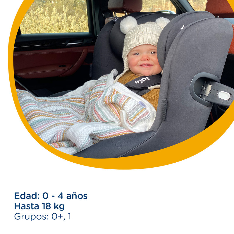 Foto 4 pulgar | Joie Autoasiento Para Bebe Spin 360 Silla Seguridad Asiento