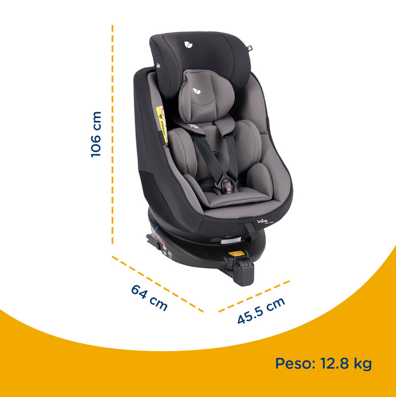 Foto 5 pulgar | Joie Autoasiento Para Bebe Spin 360 Silla Seguridad Asiento