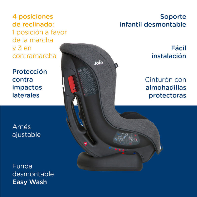 Foto 6 pulgar | Autoasiento Bebe Joie Tilt Silla Carro Portabebe Niño 0-18kg