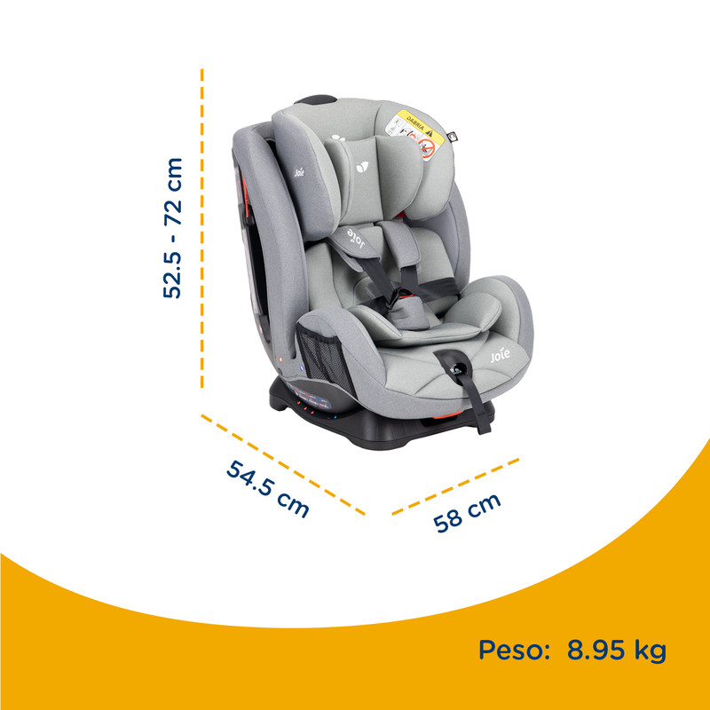 Foto 5 pulgar | Autoasiento Bebe Joie Stages Silla Expandible Carro 3 En 1 Gris Doble