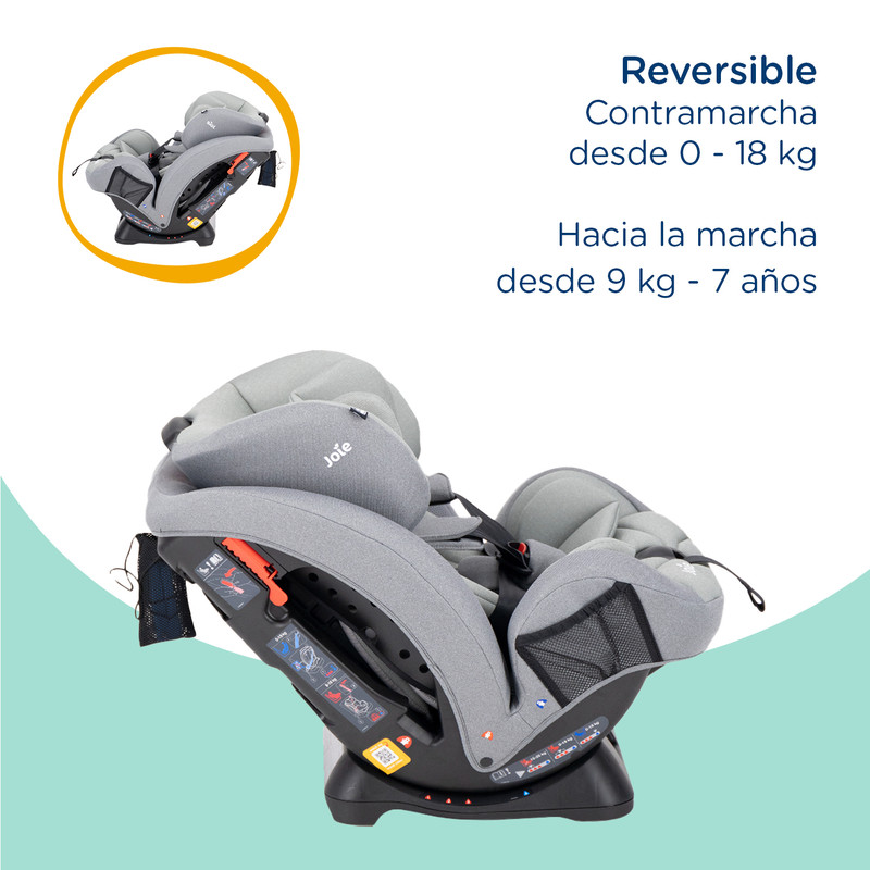 Foto 7 pulgar | Autoasiento Bebe Joie Stages Silla Expandible Carro 3 En 1 Gris Doble