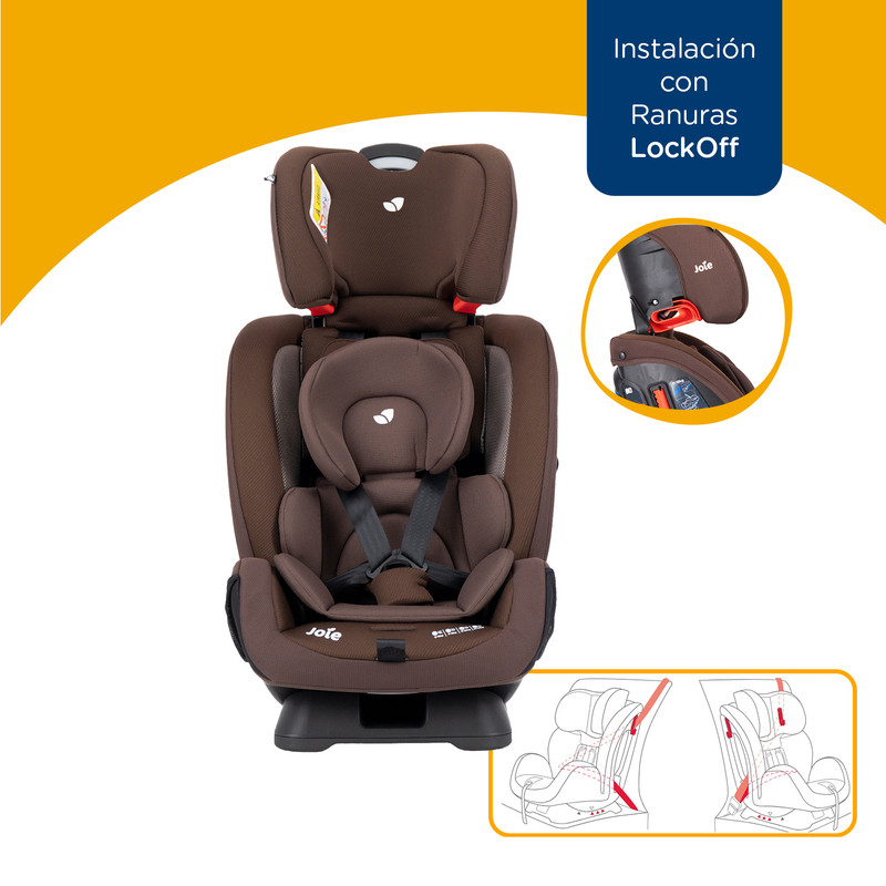 Foto 8 | Autoasiento Bebe Joie Every Stage Silla Portabebe Niño Marron