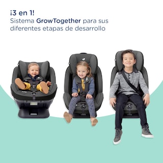 Foto 5 | Autoasiento Bebe Joie Stages Silla Expandible Carro 3 En 1 Gris