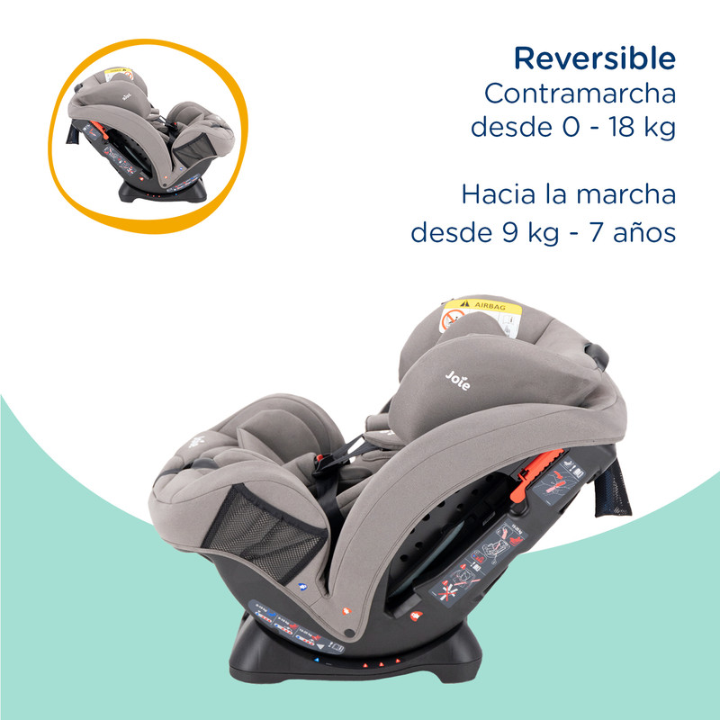 Foto 7 pulgar | Autoasiento Bebe Joie Stages Silla Expandible Carro 3 En 1 Gris