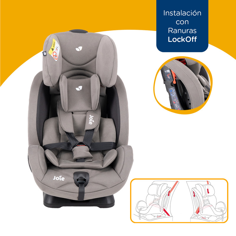 Foto 9 pulgar | Autoasiento Bebe Joie Stages Silla Expandible Carro 3 En 1 Gris