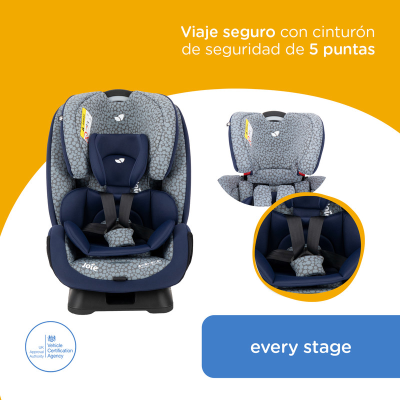 Foto 3 pulgar | Autoasiento Bebe Joie Every Stage Silla Portabebe Niño Gris