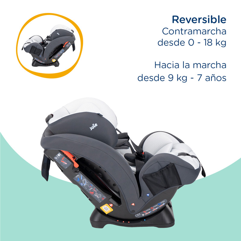 Foto 7 pulgar | Autoasiento Bebe Joie Stages Silla Expandible Carro 3 En 1 Blanco