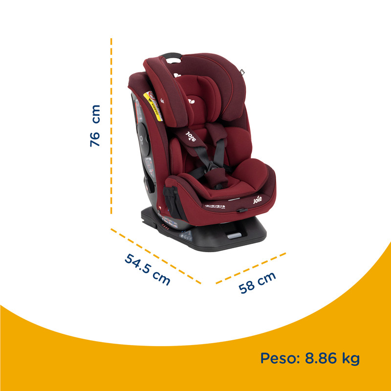 Foto 5 pulgar | Autoasiento Bebe Joie Every Stage Fx Silla Portabebe Carro Rojo