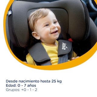 Foto 3 | Autoasiento Bebe Joie Stages Silla Expandible Carro 3 En 1 Rojo