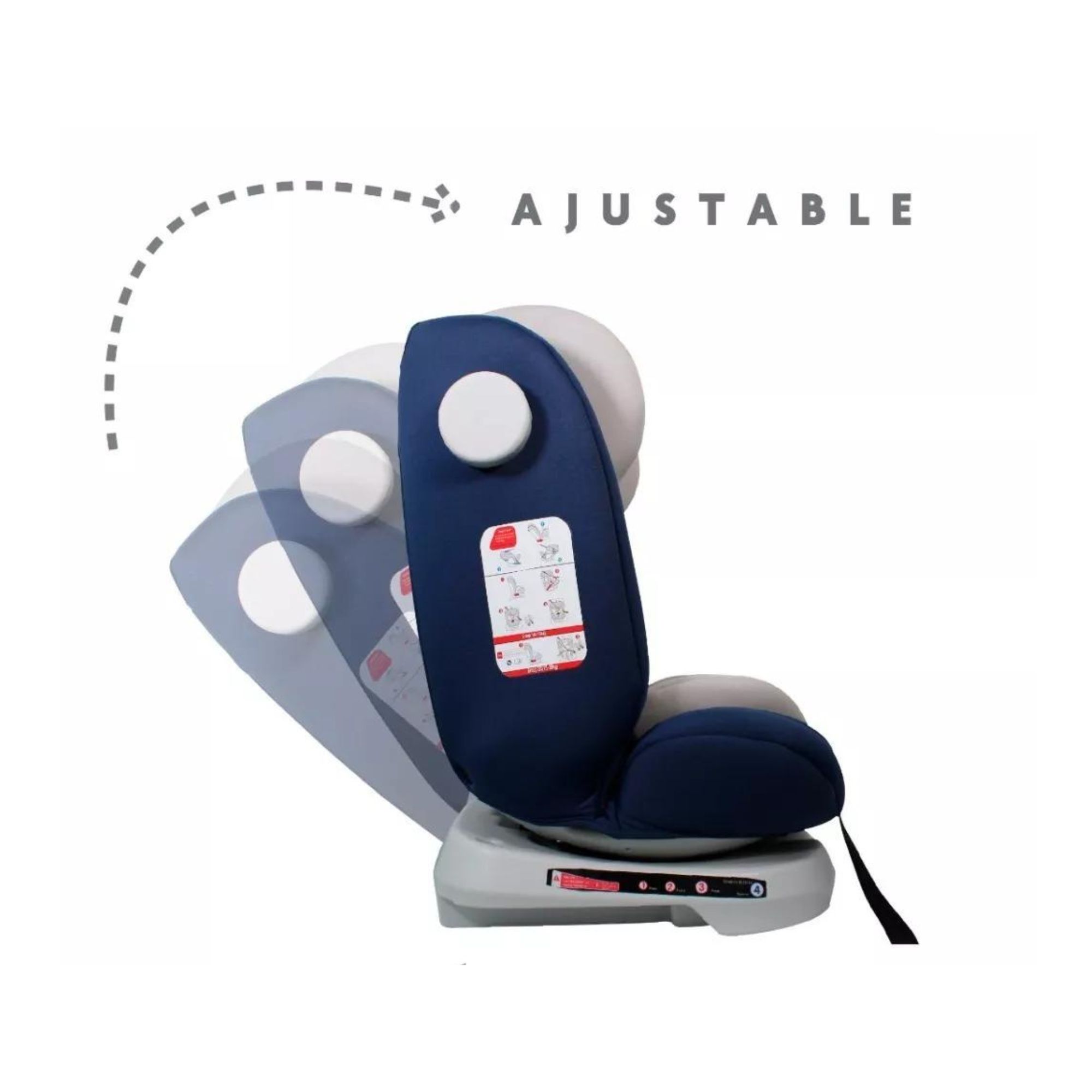 Foto 6 pulgar | Autoasiento Para Bebé Tutto Baby Azul