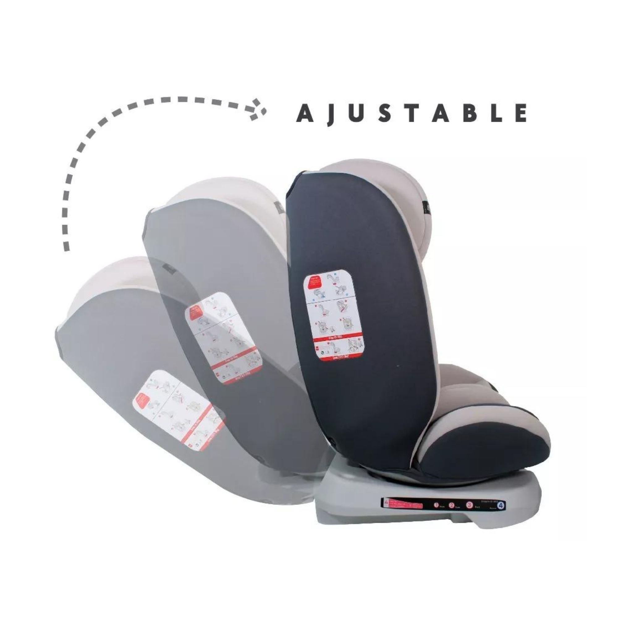 Foto 4 | Autoasiento Para Bebé Tutto Baby Gris