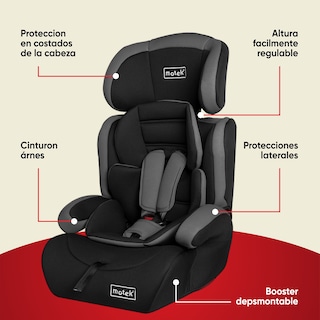 Foto 3 | Autoasiento Silla Booster Motek Benjo de Carro 9 a 36 kg para Bebé