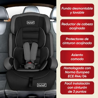 Foto 4 | Autoasiento Silla Booster Motek Benjo de Carro 9 a 36 kg para Bebé