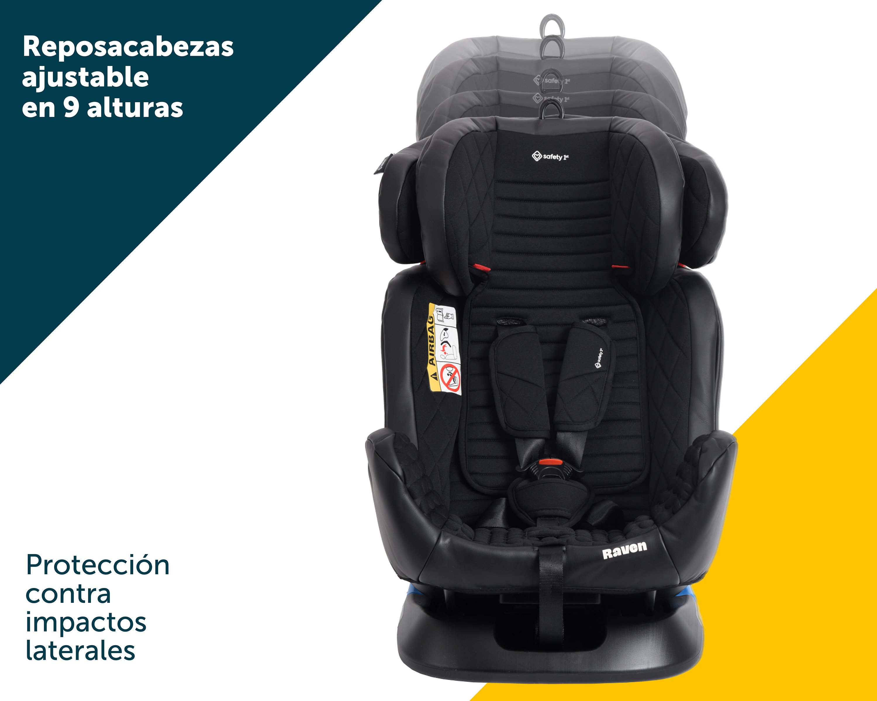 Foto 4 pulgar | Autoasiento Convertible Safety 1st Raven