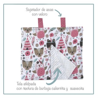 Foto 2 | Cubre Portabebé Beikia Oso Rosa