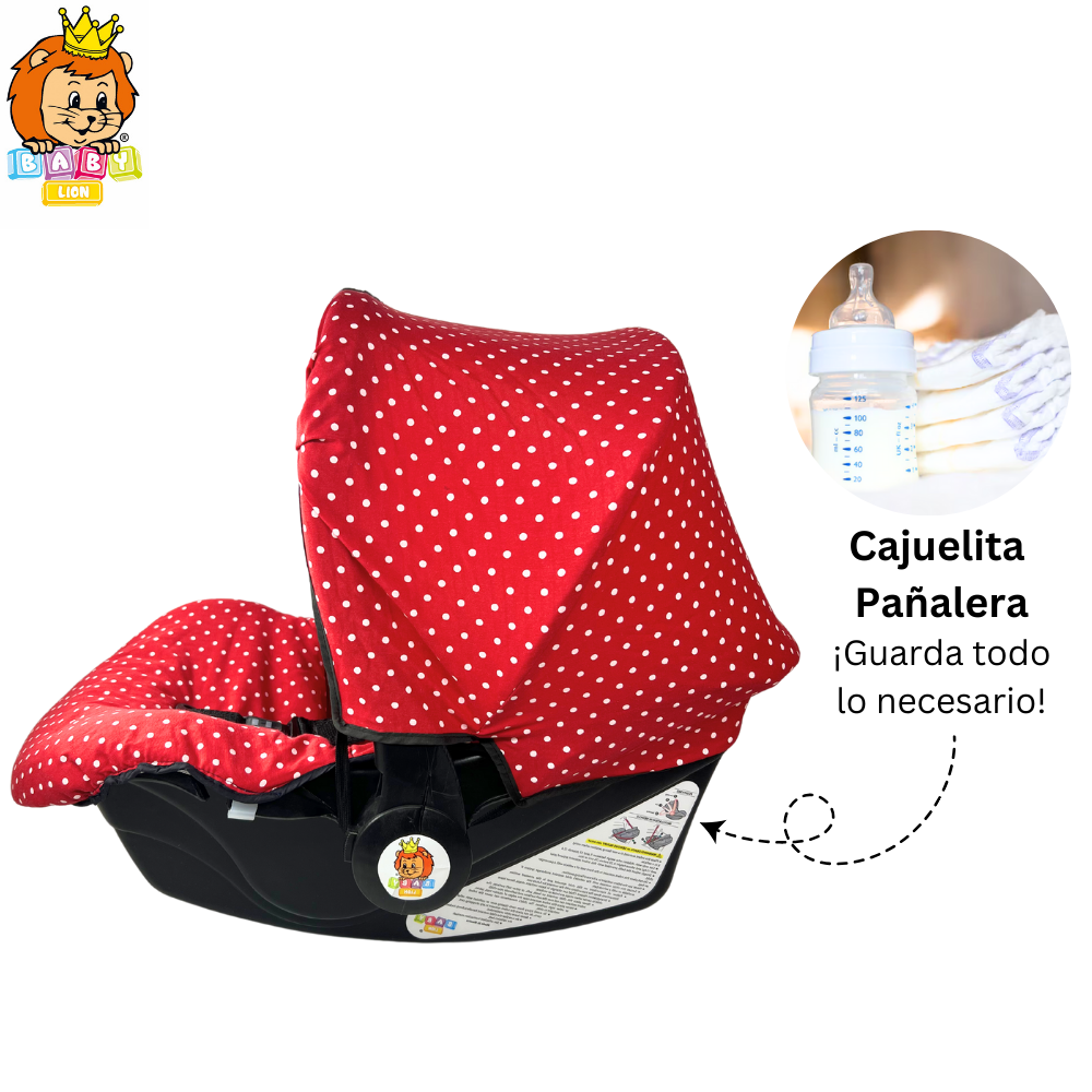 Foto 4 pulgar | Autoasiento Portabebe Promeyco Cherry Chic 3 En 1