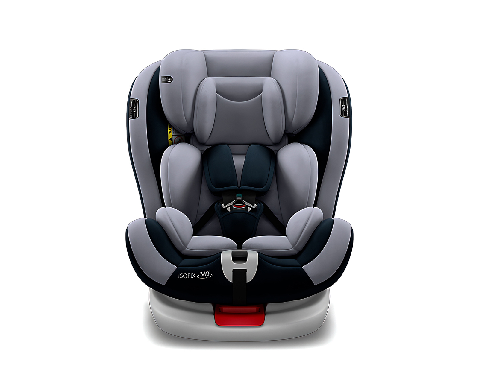 Foto 1 | Autoasiento Bebé 360° Isofix 0 A 12 Años Asiento Para Coche Color Gris Basitex