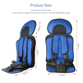 Foto 3 | Asiento De Seguridad Para Niños Fashion Car Soft Para Bebés, Portátil - Venta Internacional.
