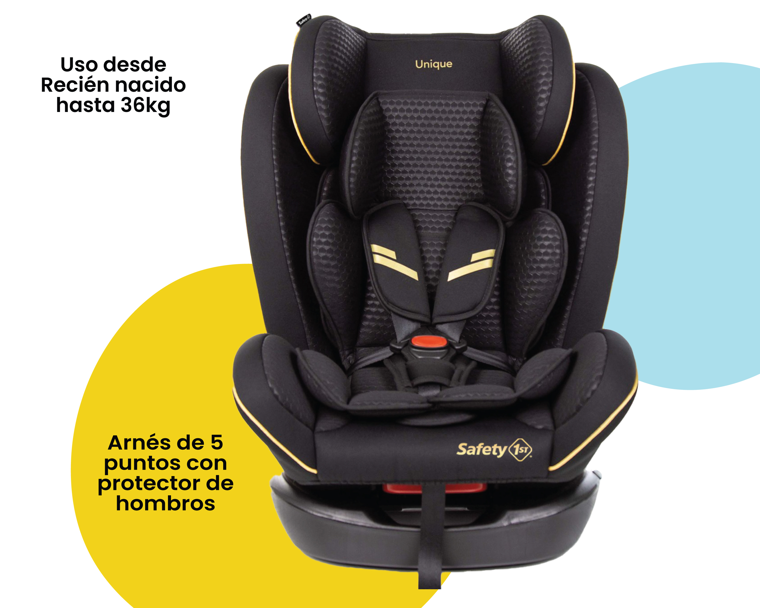 Foto 4 pulgar | Safety 1st Autoasiento Convertible Unique Comfort Gold
