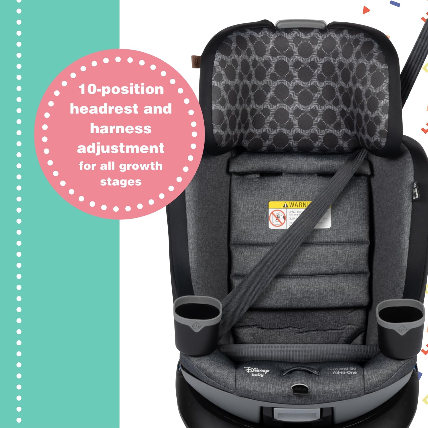 Foto 3 pulgar | Asiento De Coche Disney Baby Turn And Go 360 Con Rotación De Mickey Vintage - Venta Internacional.