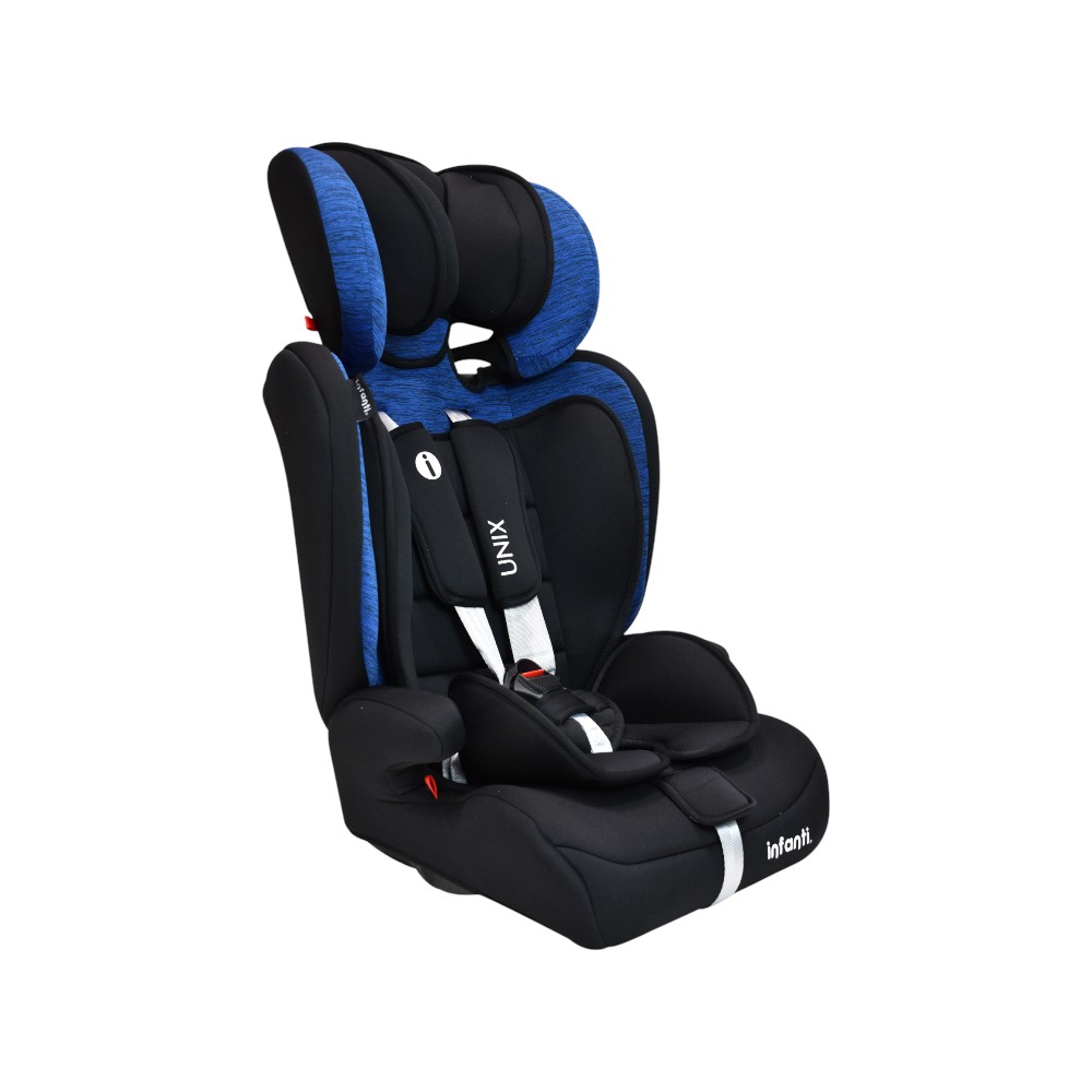 Autoasiento Infanti Unix Azul Grupo 1, 2, 3 Convertible A Booster